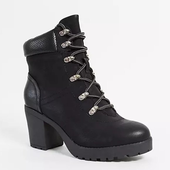 Call It Spring Glowna Heeled Lace up Boots - Picture 1 of 6